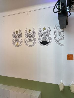 druk ścienny logo