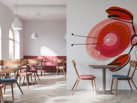 Rak Księżycowy to surrealistyczny mural na ścianie. Druk ścienny zamiast fotottapety.